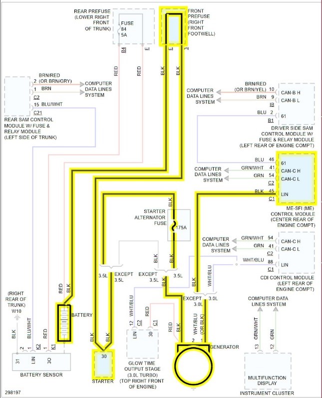 Mercedes E 350 flashes charging system warning message | ALLDATA